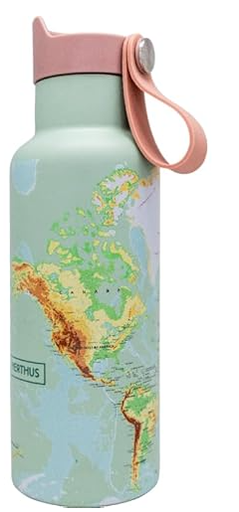 [00075552] NERTHUS ROESTVRIJ STAAL DRINKFLES 500 ML "LE MONDE" DUBBELE WAND