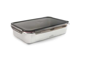 [00075689] LACOR ECOINOX "PRO" 18/10 STAINLESS STEEL AIRTIGHT CONTAINER - 6.5L RECTANGULAR 32X21XH10CM PP LID 