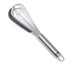 [00075699] LACOR 18/10 STAINLESS STEEL WHISK WITH SILICONE SPATULA 32 CM