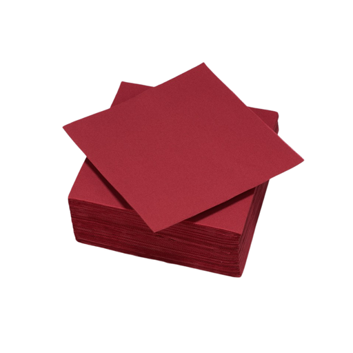 [00075738] TASSINON SERVIETTES COCKTAIL BORDEAUX 25x25 CM 40PCS