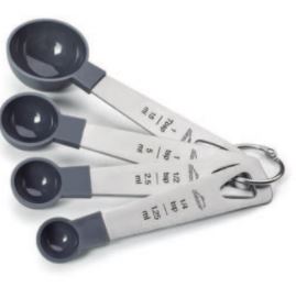 [57661784] LACOR SET DE 4 CUILLERES MESURE INOX/POLY1.25-2.5-5-15ML