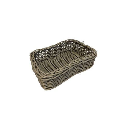[50626055] RECTANGULAR GREY COMPOSITE BASKET 30*20*10 CM