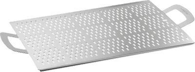 [57663645] GI-METAL PERFORATED RECTANGULAR TRAY 25X40 CM WITH LEGS