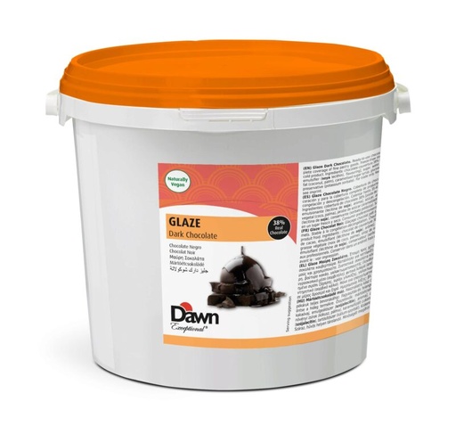 [01060355] DAWN DARK CHOCOLATE GLAZE 6KG