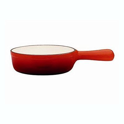 [74500143] BAUMALU CAQUELON SEUL SAVOYARD FONTE ROUGE 21X8CM A/POIGNEE