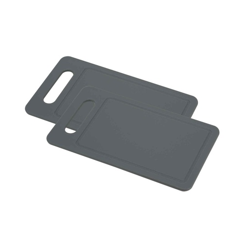 [57658250] C&T SET 2 PLANCHES POLY GRIS 25X14XHT.6CM