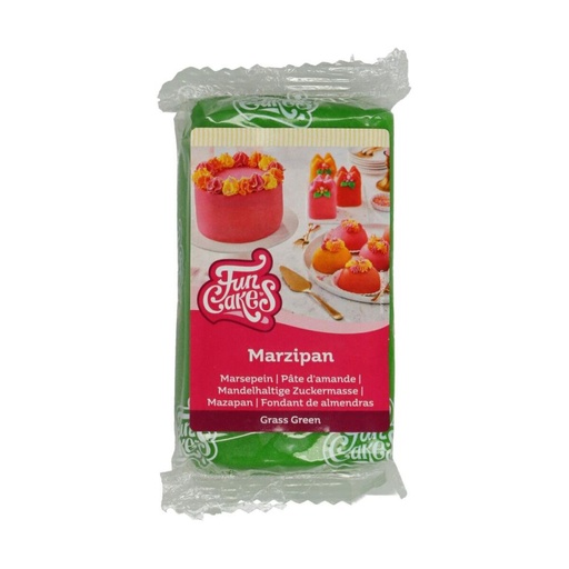 [70407441] FUNCAKES MARZIPAN ALMOND PASTE 20% GREEN 250GR