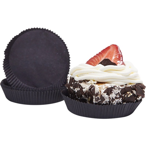 [41802191] ROUND BLACK BOWL DIAM 7-11CM HT 2CM 1000 PCES