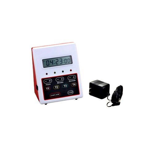 [55072180] JUMBO DIGITAL 4-TIME TIMER BATTERY AND MAINS