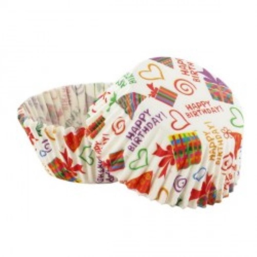 [70407422] HAPPY BIRTHAY CUPCAKE BOX 50 STUKS