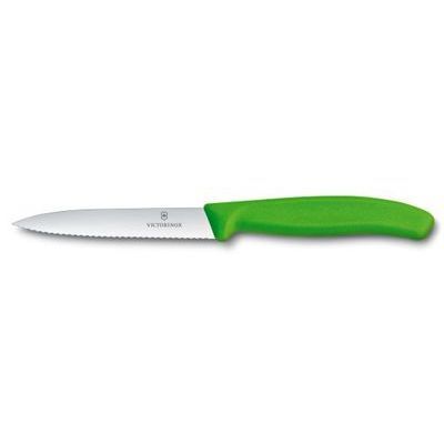 [57663209] VICTORINOX PARING KNIFE 10CM GREEN POINTED SAW