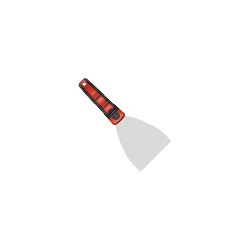 [57660489] TRIANGLE SPATULA 10CM BLADE STAINLESS STEEL RED AND BLACK HANDLE