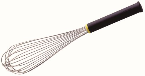 [50504251] MATFER STAINLESS STEEL WHISK 25CM BLACK EXOGLASS HANDLE - 8 WIRES