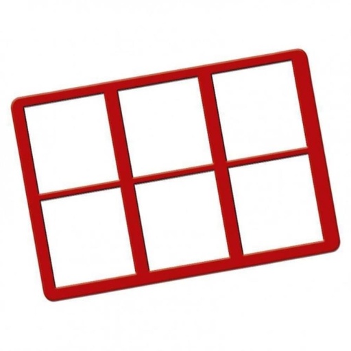 [70409085] CHABLON SILICONE POUR EMBOUT BUCHE 290 X 195 X 2 MM 6 EMPREINTES RECTANGLES CHQ 037