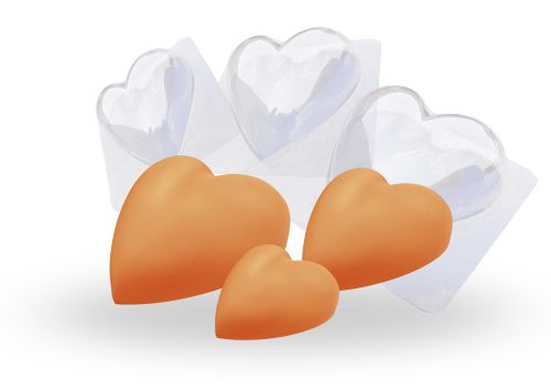 [08074086] BLISTER PACK OF 6 THERMO HEART MOLDS*2X170-2X150-2X120MMGA36