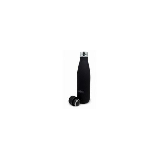 [57658854] NERTHUS STAINLESS STEEL BOTTLE 500ML "BLACK" DOUBLE WALL