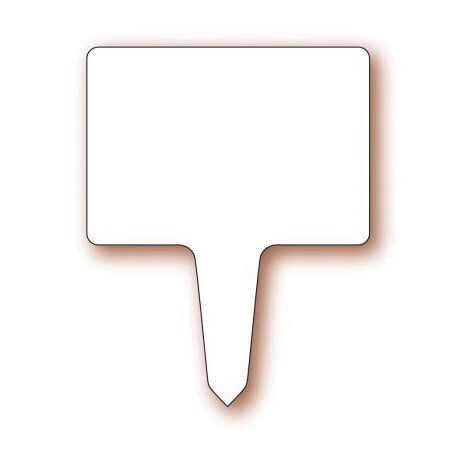 [70407883] 6,7X10CM WIT ETIKET MET STOK VERPAKKING VAN 10 STUKS