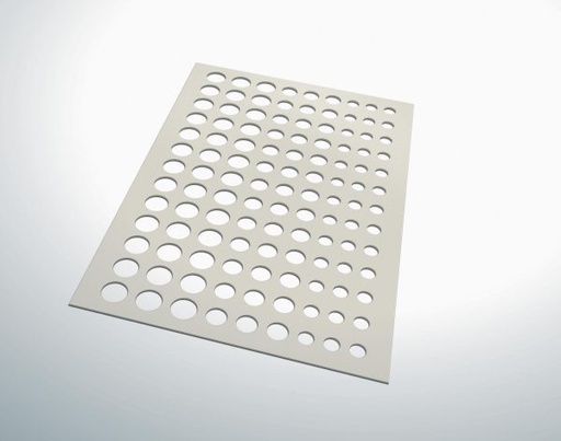 [08056279] 010706 PCB CHABLON POUR ROND Ø 2 CM, Ø 2,7 CM ET Ø3,4 CM - 117 EMPREINTES 1PCE ***S/CD***