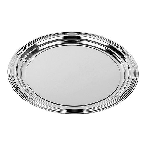 [53321041] APS ROUND CHROME SERVING TRAY DIAM 35 CM