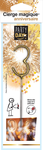 [70409005] Gold Sparkler Number 3