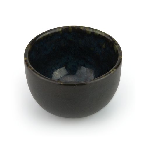 [57661143] LE COQ PHOBOS BLACK BLUE DOTS BOWL / CUP 6.5XH4CM STONEWARE - LPHO019NB210065