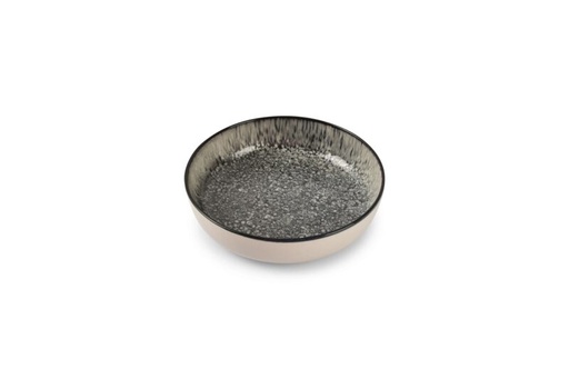 [60251972] ONA GRAVEL BLACK SOUP PLATE 18.5XH5CM - 204322