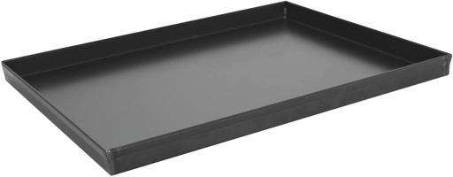 [51301065] BLACK SHEET METAL PLATE 40X30X2.5CM 4 STRAIGHT EDGES THICKNESS 0.75MM