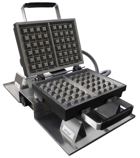 [52702112] AMPI WAFFELIJZER 52126 LUIKSE WAFFEL SUIKER 4X6-230V THERMOSTAAT + SNOER 1400W (WARME & KOUDE WAFFELS)