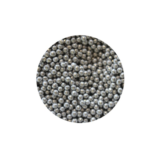 [08055060] 1057103 SILVER SUGAR PEARLS 4MM 600GR