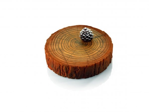 [08057708] 087192 PCB-BEDRUKT VELLEN LOG VOOR ENTREMETS 26X26 CM 20 STUKS ***OP BESTELLING***