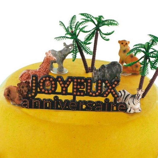 [08075237] JUNGLE ANIMAL DECOR KIT