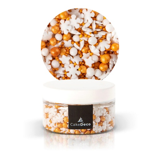 [08054132] 1039210 CHRISTMAS MIX WHITE/GOLD IN SUGAR 60G