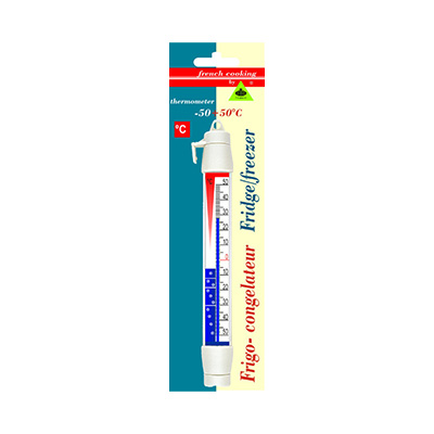 [52902178] ALLA THERMOMETER FRIDGE-FREEZER VERTICAL PLASTIC.W/HOOK FROM -50° TO +50°