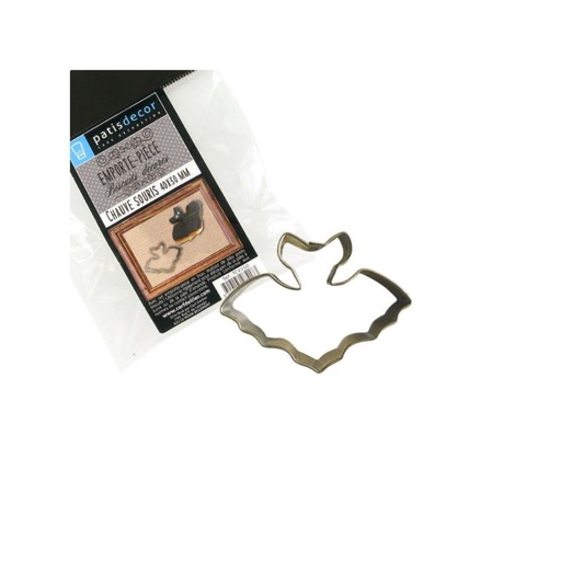 [08075709] STAINLESS STEEL BAT COOKIE CUTTER 47X94MM