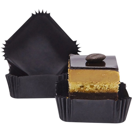 [41802236] CUVETTE NOIRE CARREE 4 X 4 X 2CM BOITE DE 1000 PCES FOST+ 2025 INCLUS (0,037575 €)