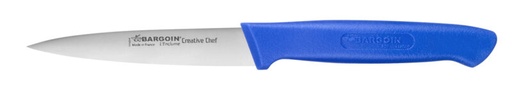[70407971] FISCHER PARING KNIFE 10CM BLUE OVERMOLDED HANDLE 6337-10