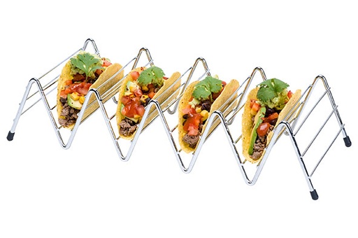 [57658423] CHROOM TACO'S HOUDER 22X6.4XHT4.2CM