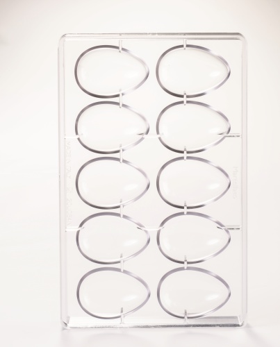 [54402195] 10 POLY HALF EIERENVORM 25GR SCHELP HT64MM-BASIS44MM