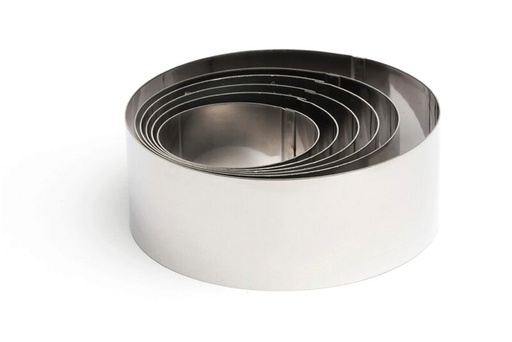 [57660272] COMAS SET DE 6 CERCLES LEGERS- 12.10.9.8.7.6 XH4.5CM INOX 18/8