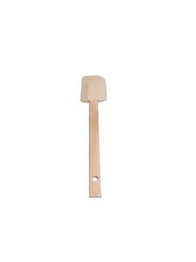 [57659393] SPATULE MARYSE CAOUTCHOUC 27.5X5.2CM MANCHE BOIS - 10LP