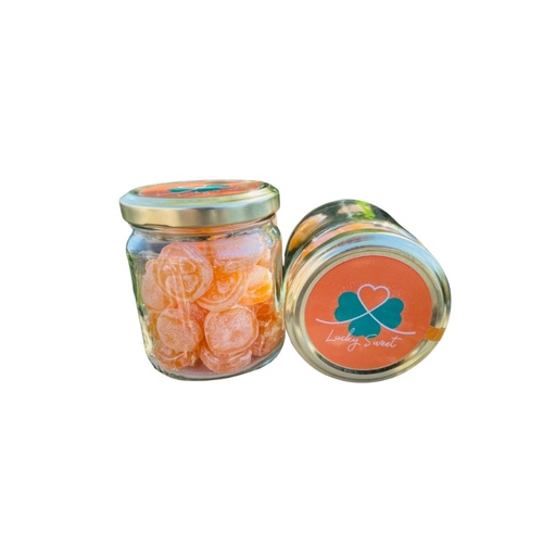 [14100638] BONBON LUCKY SWEET MANDARINE BOCAL DE 130GR
