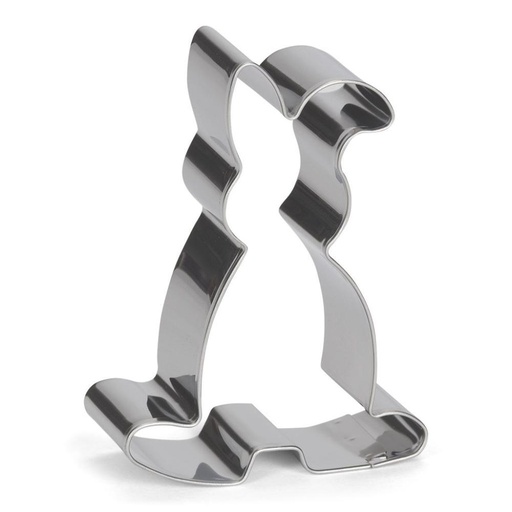 [08053097] STAINLESS STEEL COOKIE CUTTER STANDING RABBIT 80MM