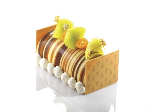 [08056578] 060127 PCB FEUILLES IMPRIMÉES PET RAYURES POUR BÛCHE 52,7X17.7 CM 25PCES ***S/CD***