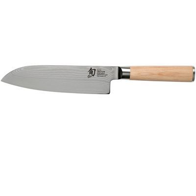 [57661327] KAI SHUN "WHITE" SANTOKU KNIFE 16.5CM DAMASK - DM-0702W