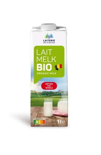 [06020353] LAITERIE DES ARDENNES BIOLOGISCHE VOLLE MELK SCHROEFDOP 6 X 1L