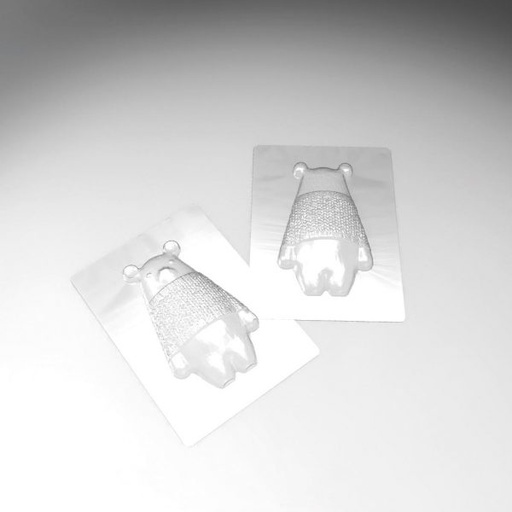 [08056613] 060209 PCB MOULES OURS FRILEUX POUR 5 PIÈCES 15X9CM H. 6 CM 10PCES ***S/CD***