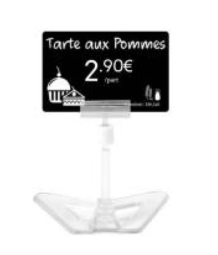 [57668037] EDIKIO SUPPORT ASPECT CRISTAL - HAUTEUR 8CM  PAQUET DE 25 PCES