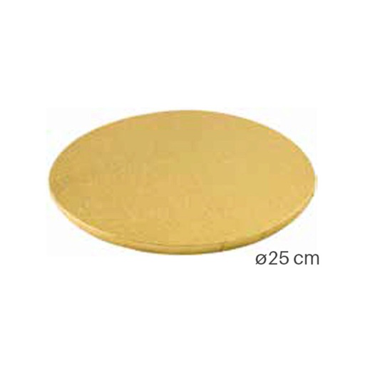 [51657409] 1030403 ROUND TRAY Ø 25CM GOLD