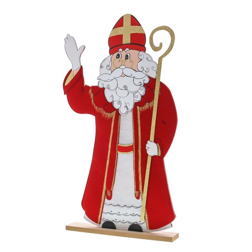 [62250638] VINTAGE SINT NICOLAAS STAAND H70CM