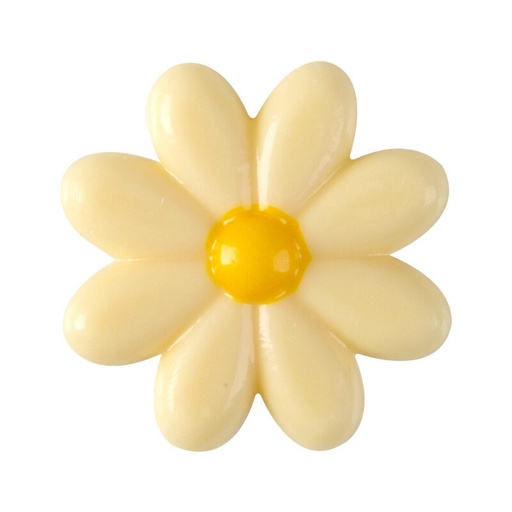 [08063212] 2034805 CHOCOLATE DAISY 3.8CM 120 PCES ***ON ORDER***